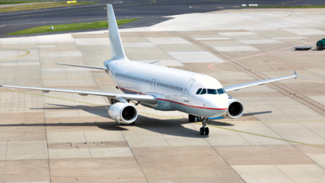 airbus a320 at an airport