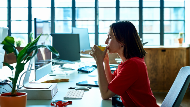 office-manager-takes-a-break