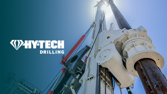 a drill drilling into the ground