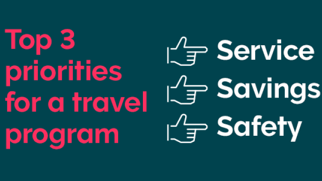 top 3 priorities for a travel program