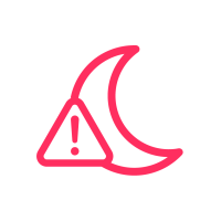 icon depicting a lack of reliable support
