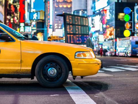 Yellow cab in New York