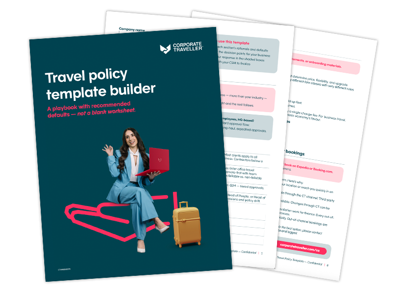 Travel Policy Template Builder Mock-Up Image