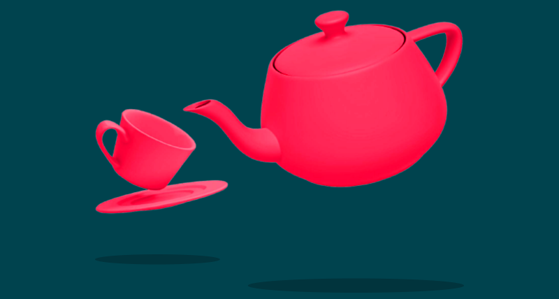 Bettys and Taylors teapot and teacup