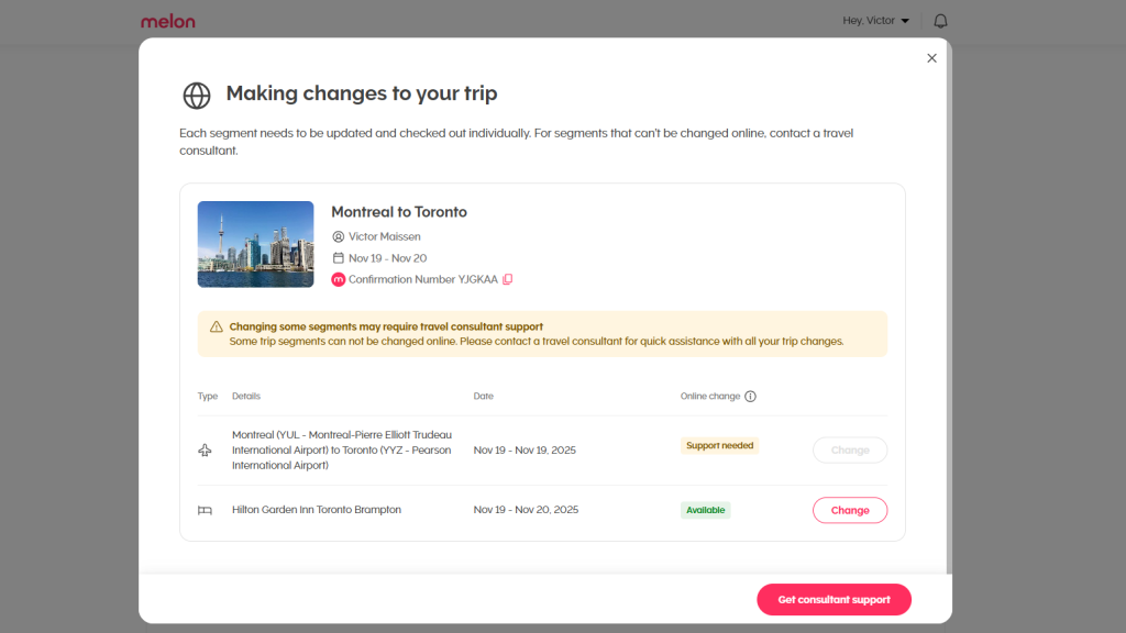 Melon-hotel flight-change-English