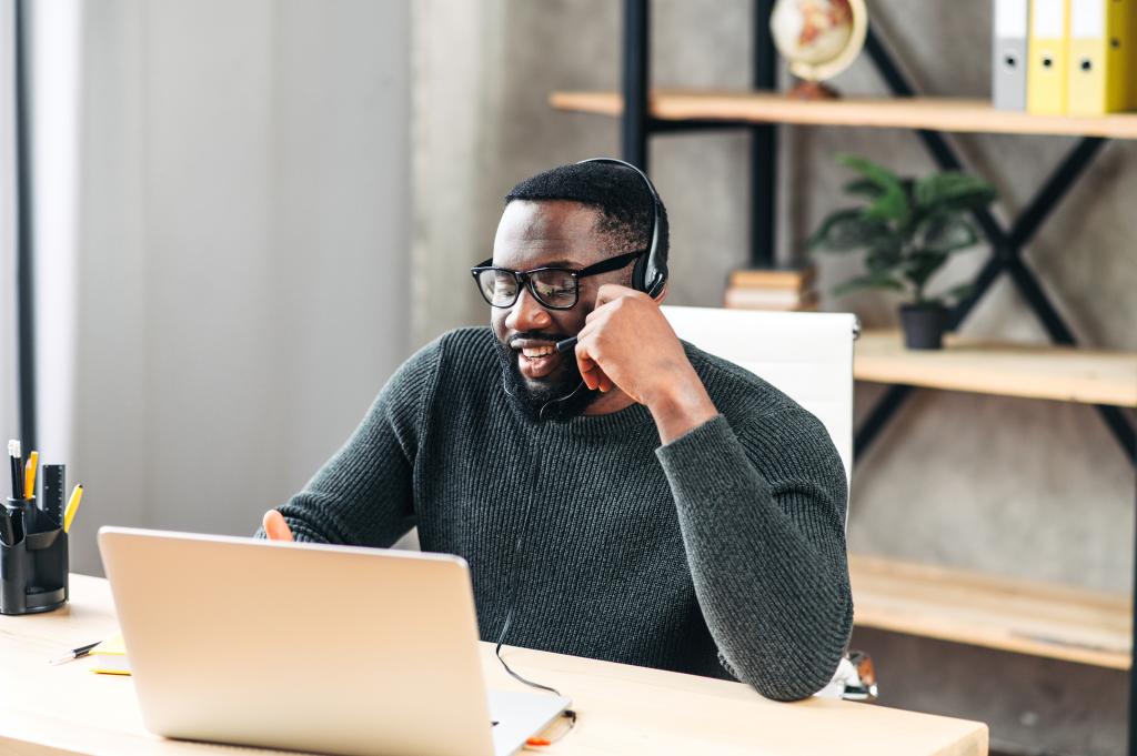 A customer service representative