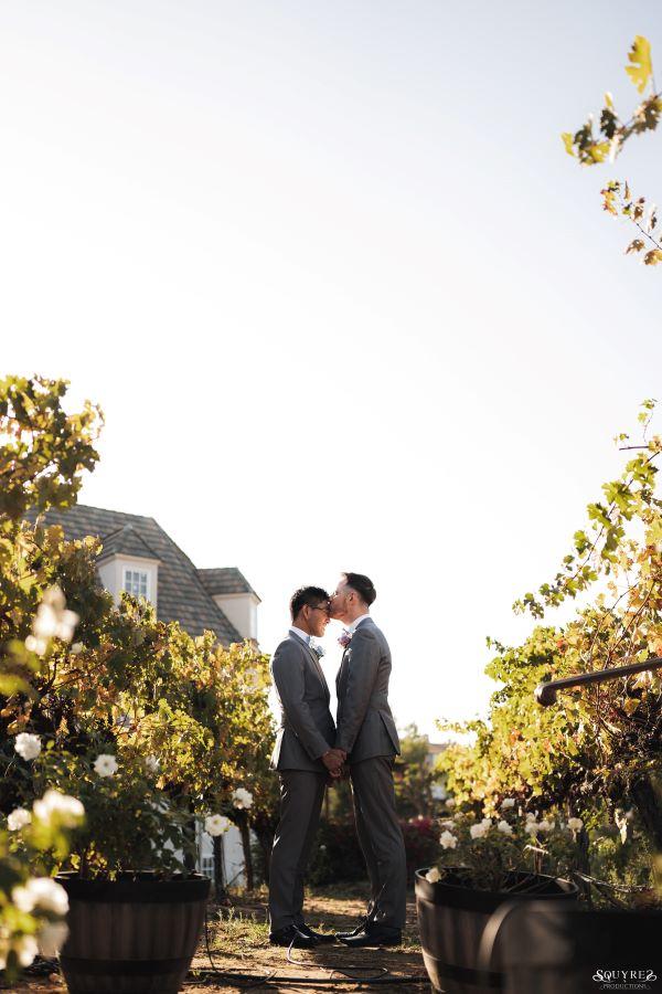 couple on their wedding day