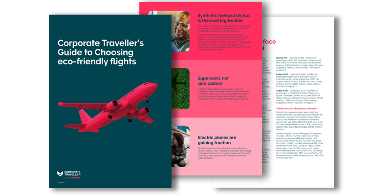 Guide to eco-friendly flights front cover
