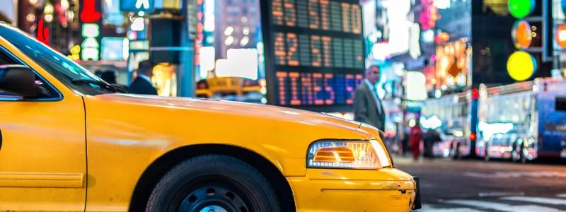 Yellow cab in New York