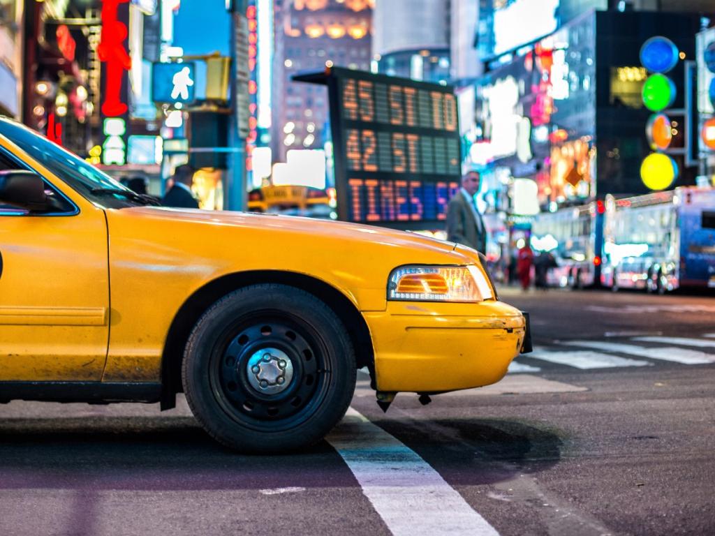 Yellow cab in New York