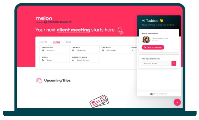 Melon Platform Booking Screen