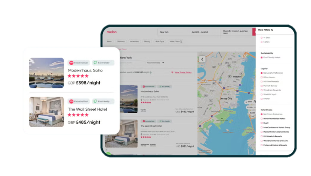 Support sustainable business travel