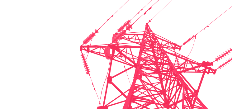 oil and energy power grid in pink