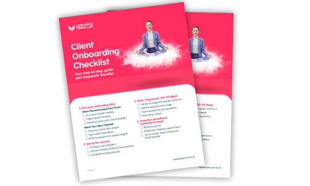 Onboarding checklist mockup